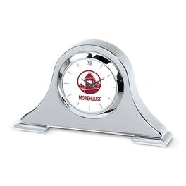 Jardine - Morehouse Maroon Tigers Napoleon Desk Clock - Silver