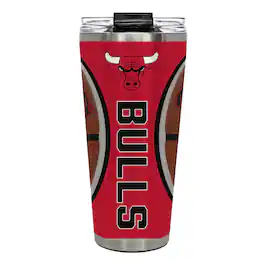 Great American Products - Chicago Bulls 32oz. Big Slim Game Ball Travel Tumbler - Brown