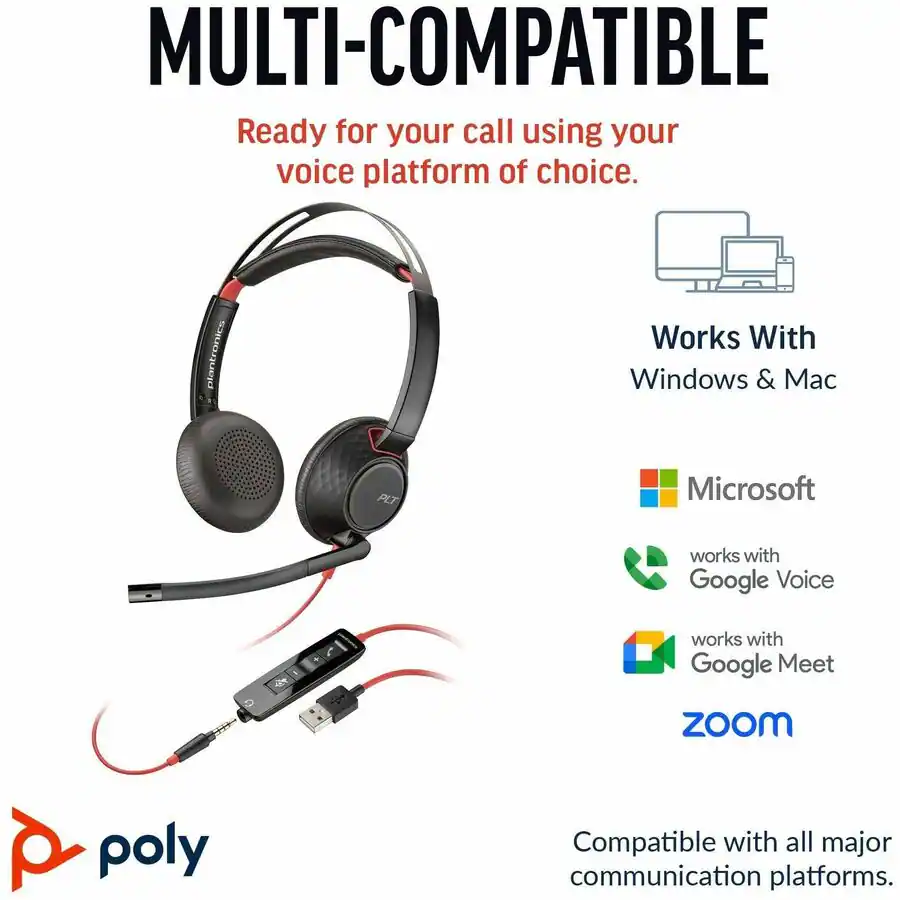 MULTI-COMPATIBLE

Ready for your call using your voice platform of choice.

Works With
Windows & Mac

Microsoft

works with Google Voice

works with Google Meet

zoom

Compatible with all major communication platforms.