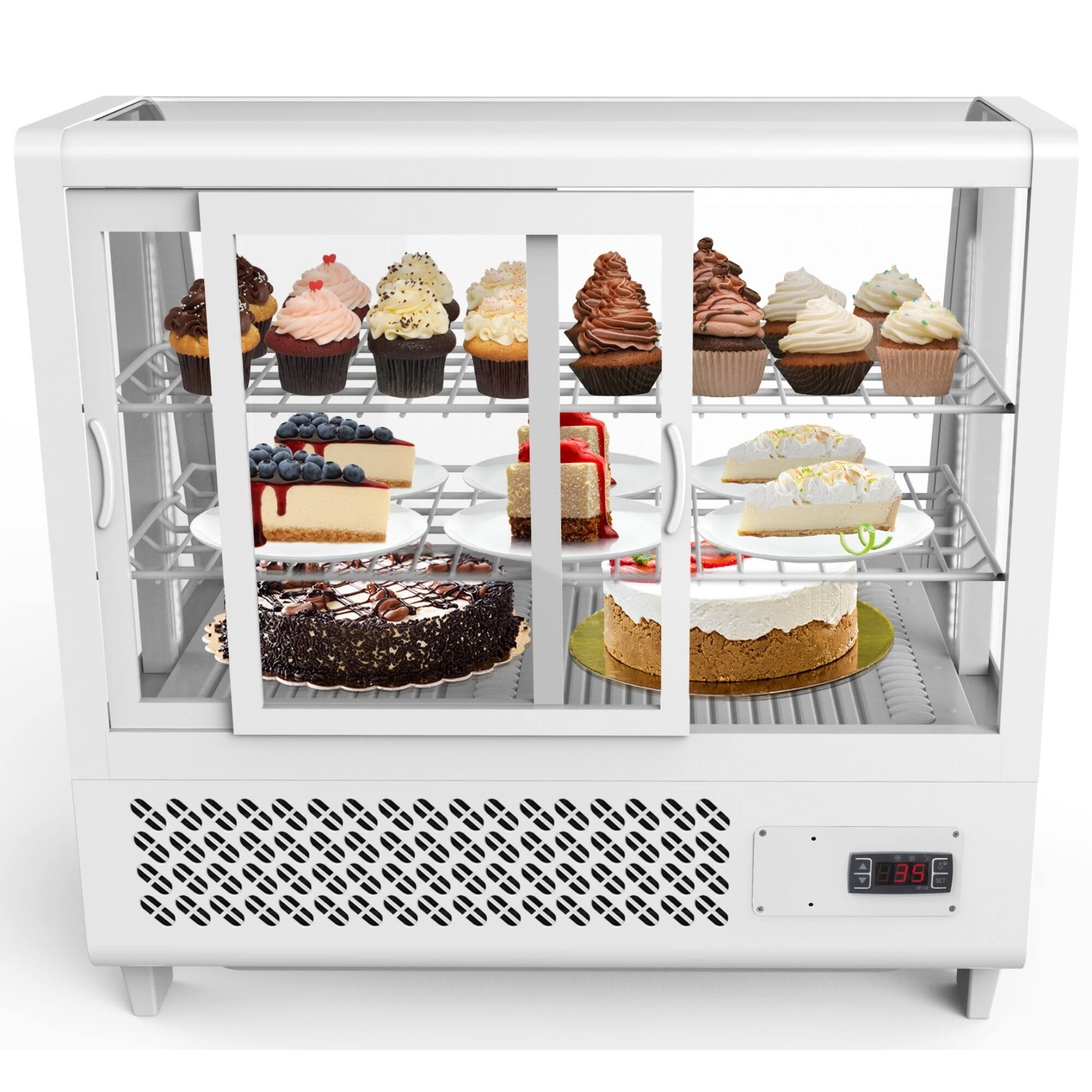 Angle. Koolmore - 27 in. Countertop Display Refrigerator - 3.6 Cu Ft. CDC-3C-WH - White.