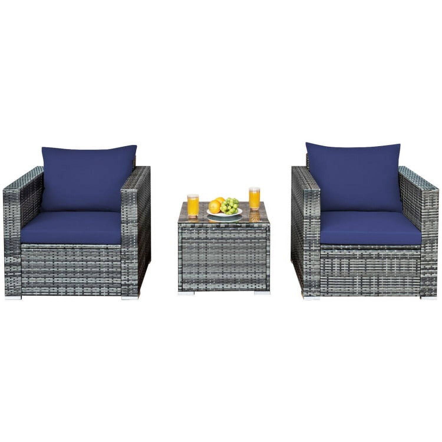 Blue Color Sofa Set
