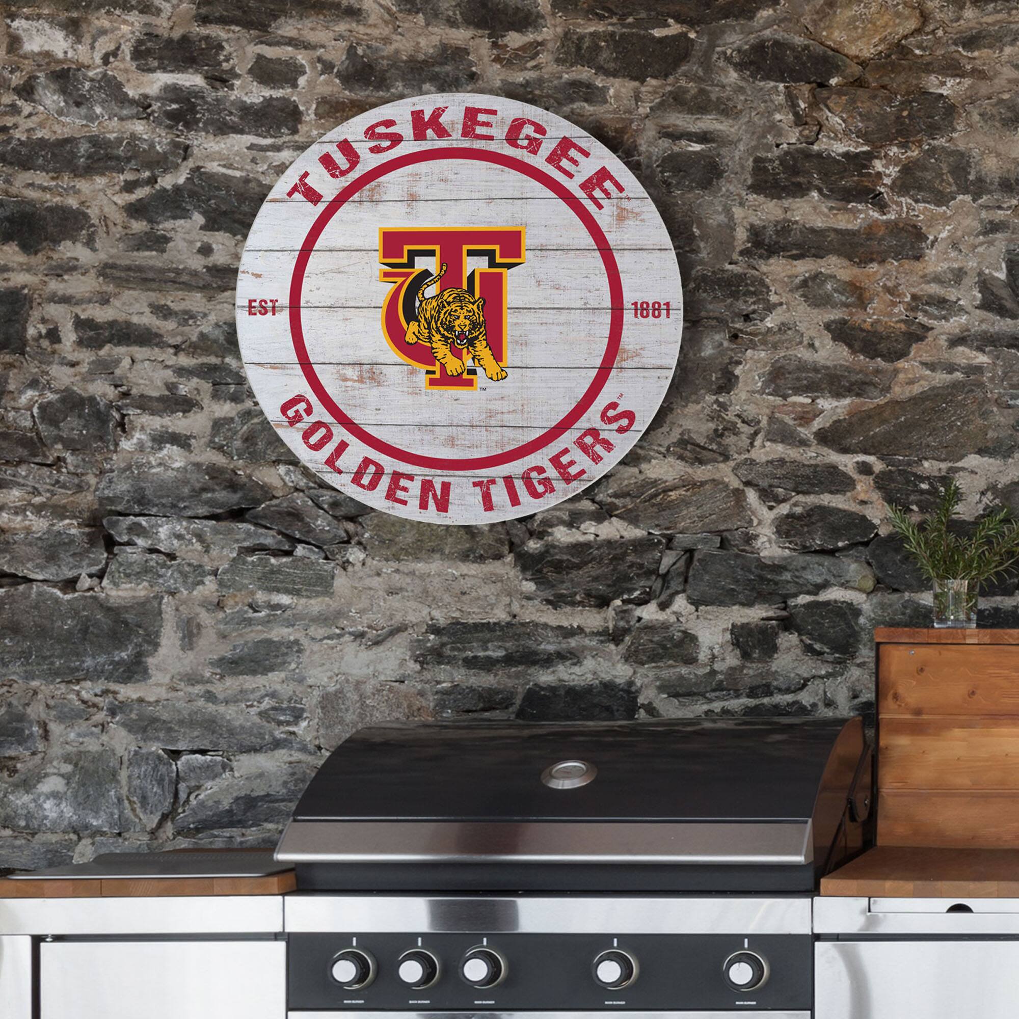 TUSKEGEE  
EST 1881  
GOLDEN TIGERS