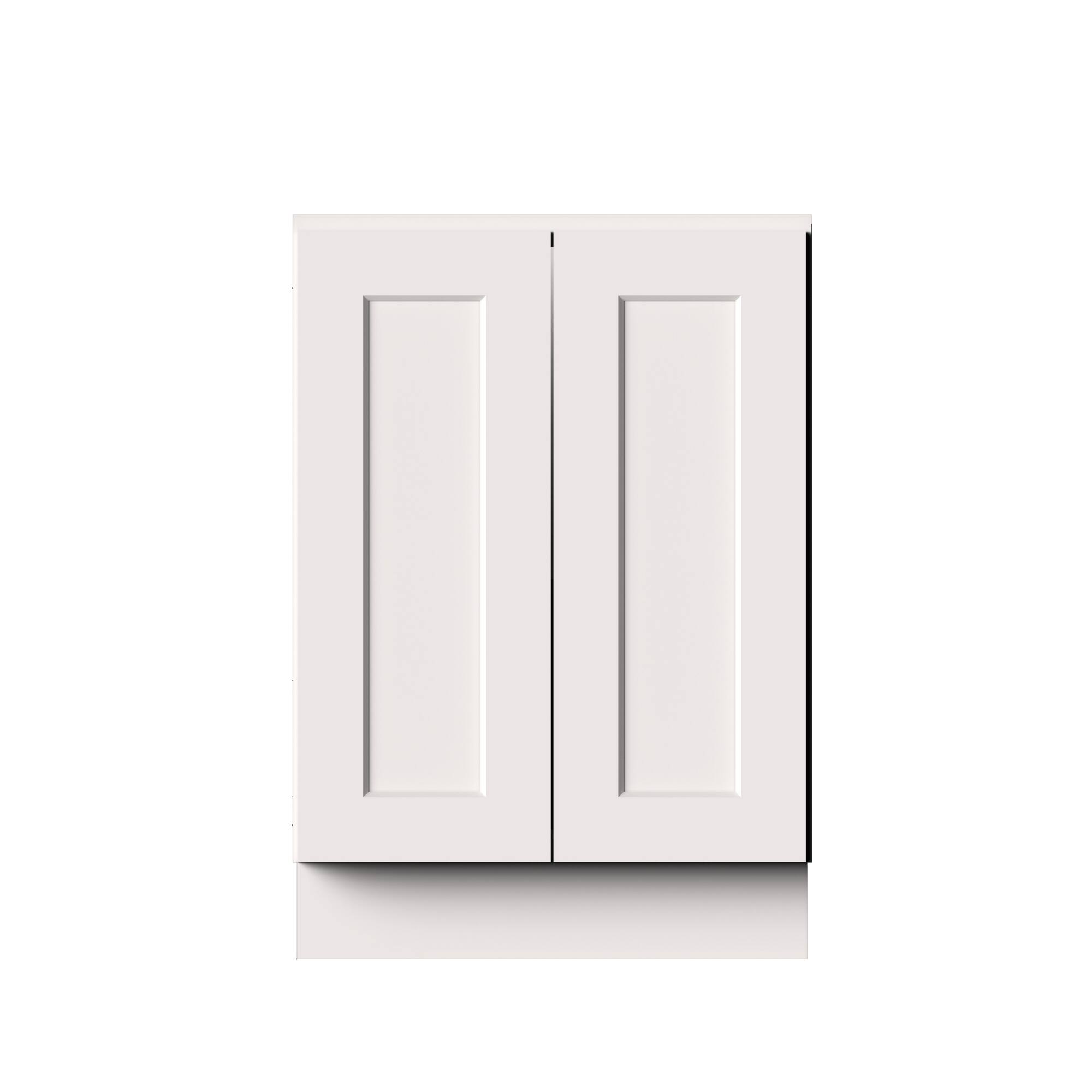 Alt View 1. Boyel Living - 24-in W x 34.5-in H x 24-in D Shaker RTA Kitchen Full Height Door Base Cabinet with Soft-Close - White Shaker.