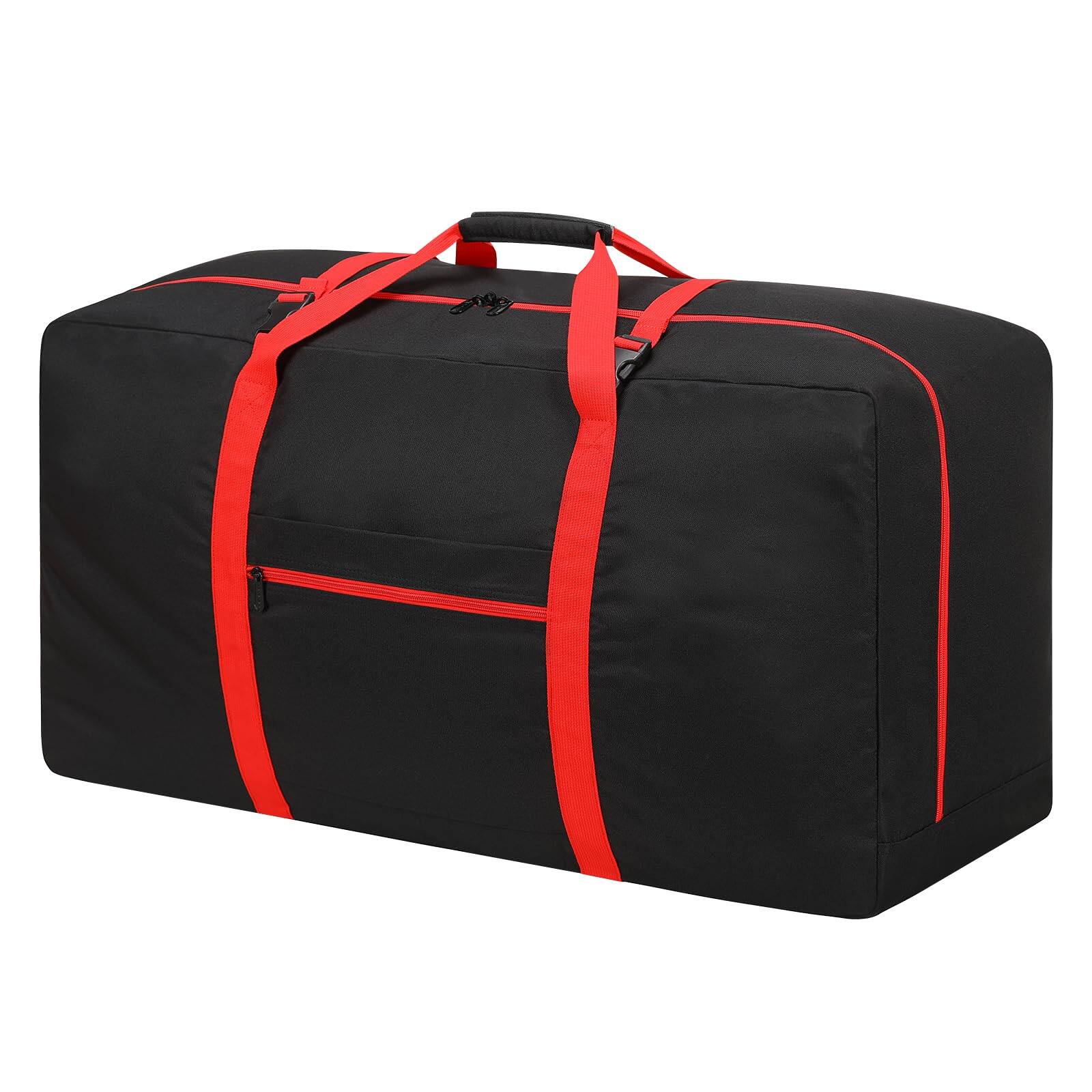 Front. Paradigms Interiors - Extra Large Duffel Bag Lightweight Luggage For Travel- - Black Pro.