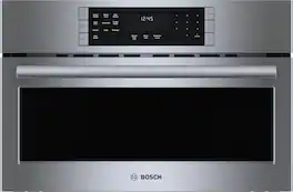 Bosch - 800 Series 1.6 Cu. Ft. Convection Built-In Microwave with Sensor Cooking - Stainless Steel