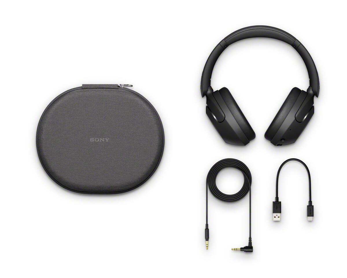 Alt View 17. Sony - WHXB910N Wireless Noise Cancelling Over-The-Ear Headphones - Black.