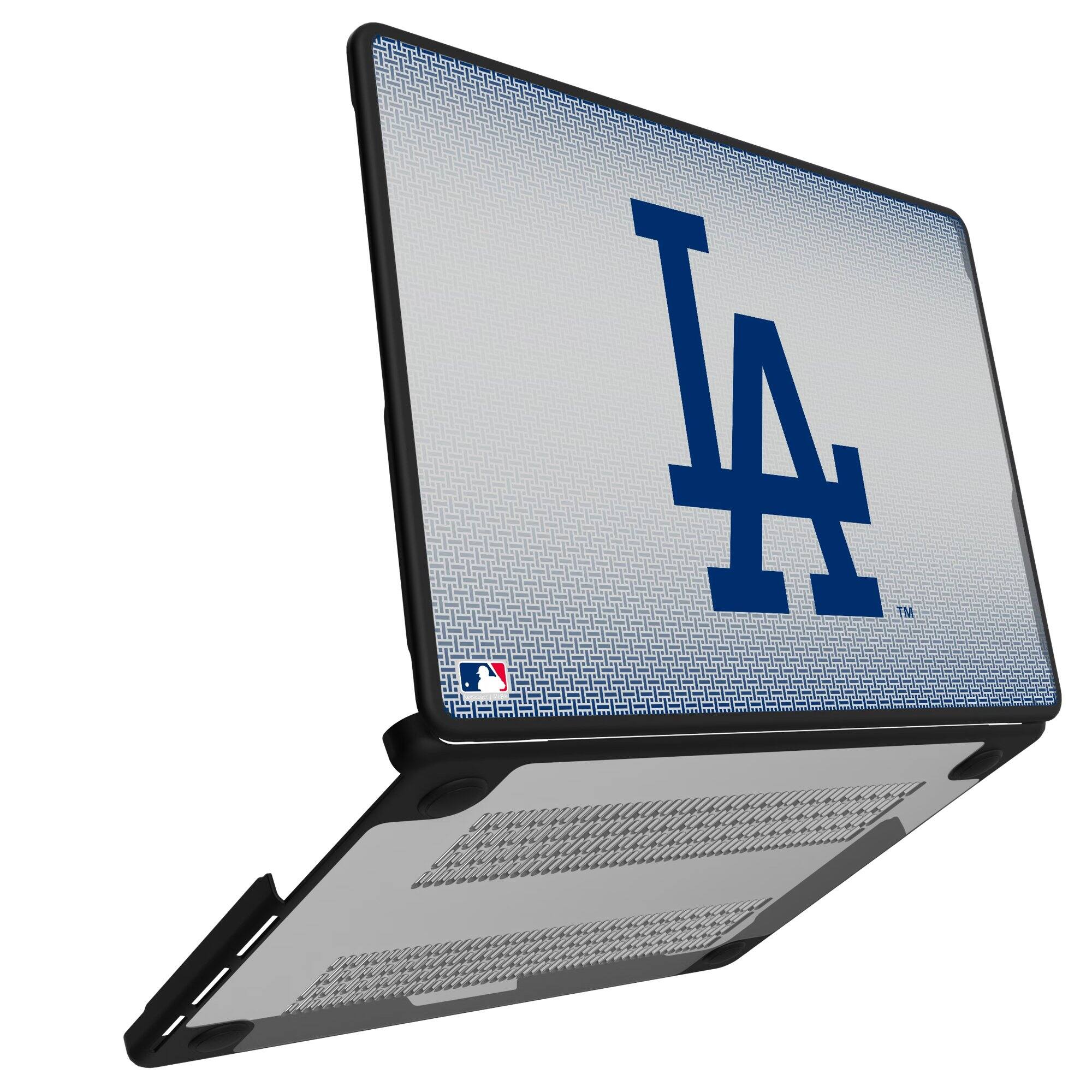 Alt View 1. Keyscaper - Los Angeles Dodgers Linen MacBook Case - Air 15 in - Multicolor.