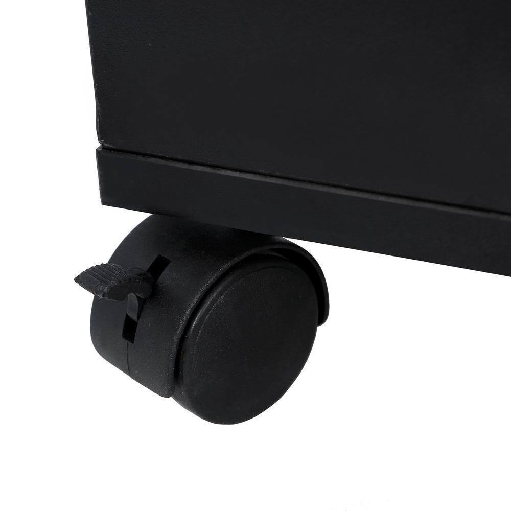 Alt View 7. Winado - Salon Trolley Cart Rolling Hair Cart Mobile Barber Station with Wheels & 4 Drawers & Hair Dryer Holder for Barbershop - Black.