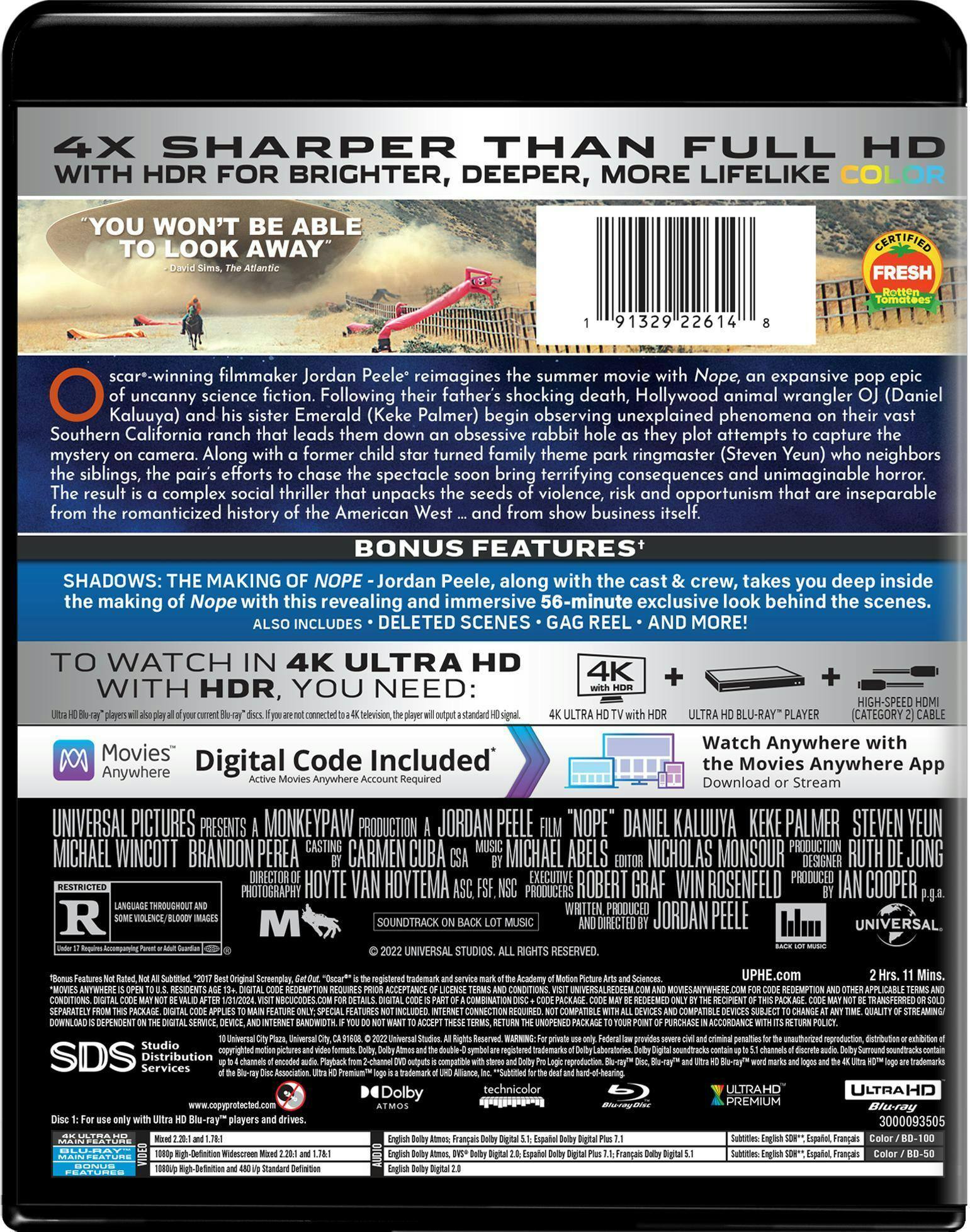 Back. Nope (4K Ultra HD + Blu-ray) [UHD].