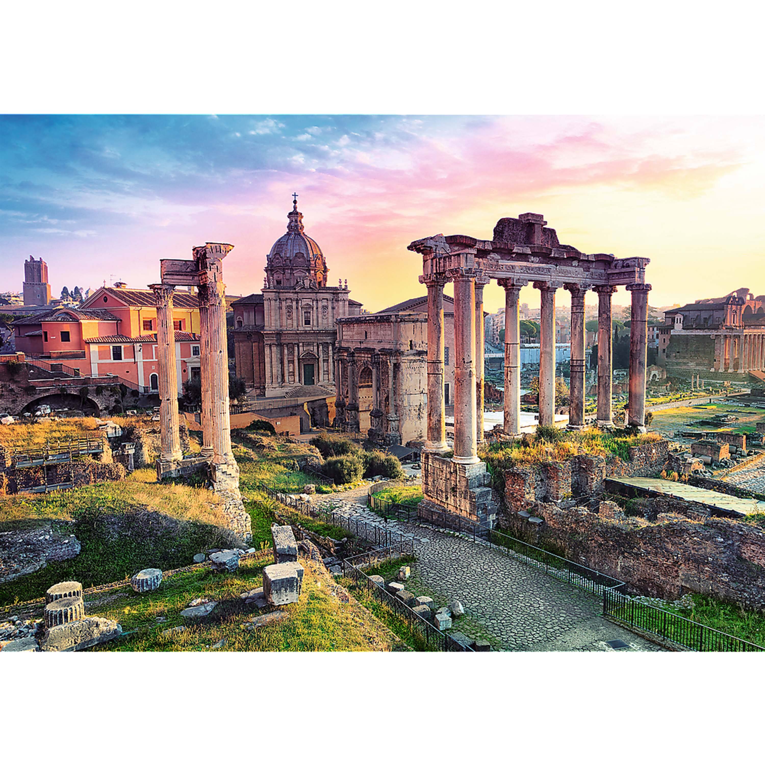 Angle. Trefl - Trefl Red 1000 Piece Puzzle - Roman forum.