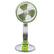 Front. Stock Preferred - 18" Portable Solar Fan with LED Light - White.