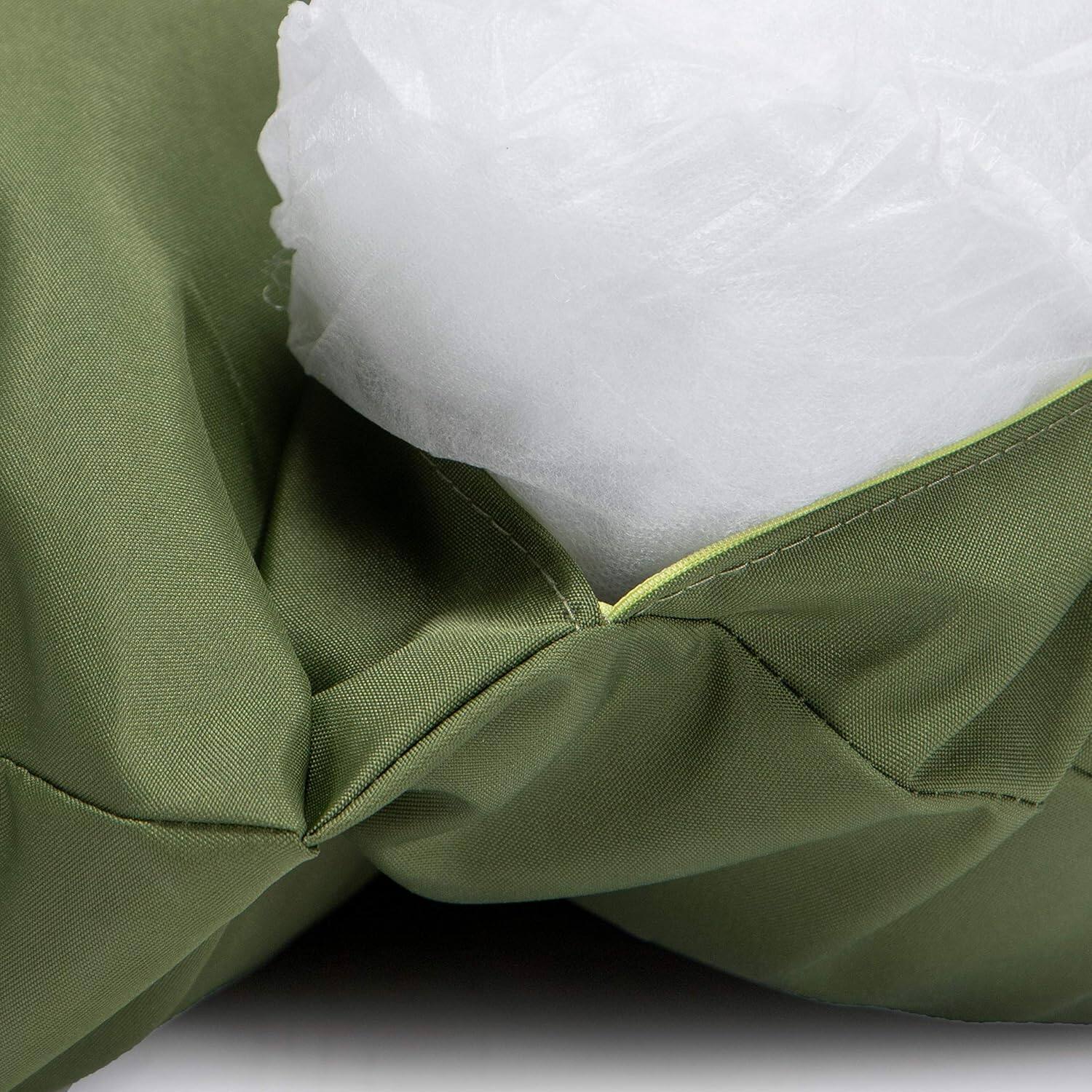 Alt View 1. LeisureMod - LeisureMod 2-Person Swing Chair Cushion, Plush Oxford Fabric, Weather-Resistant Hanging Egg Chair Replacement - Dark Green.