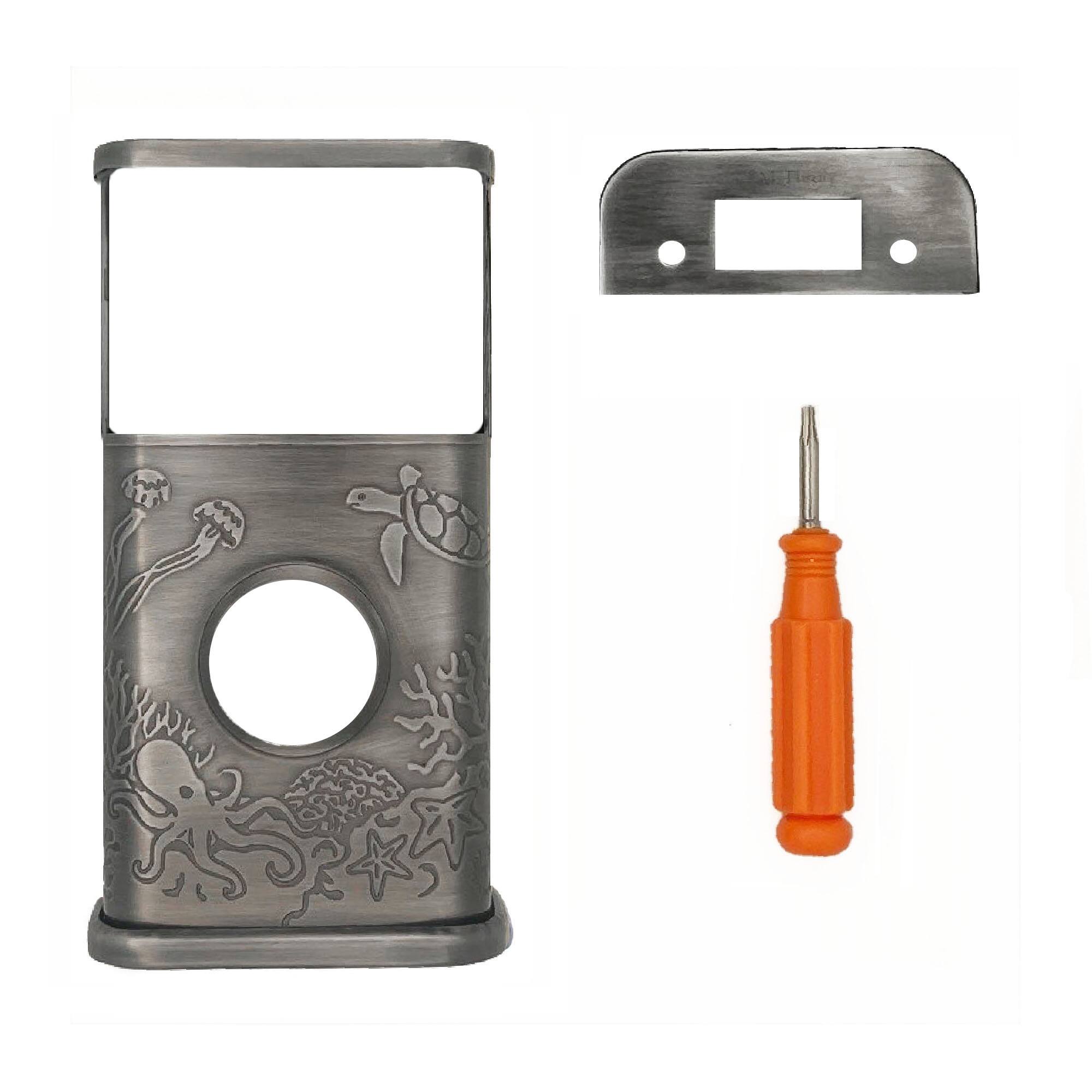 Back. Michael Healy - Coastal Video Doorbell Cover (Ring 2nd Gen) - Antique Pewter.