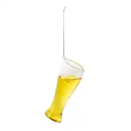 Ganz - Christmas Cheer Beer Glass Christmas Tree Ornament 4 inch - Yellow
