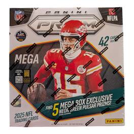 2025 Panini Prizm Football Mega Box (Neon Green Pulsar Prizm's)