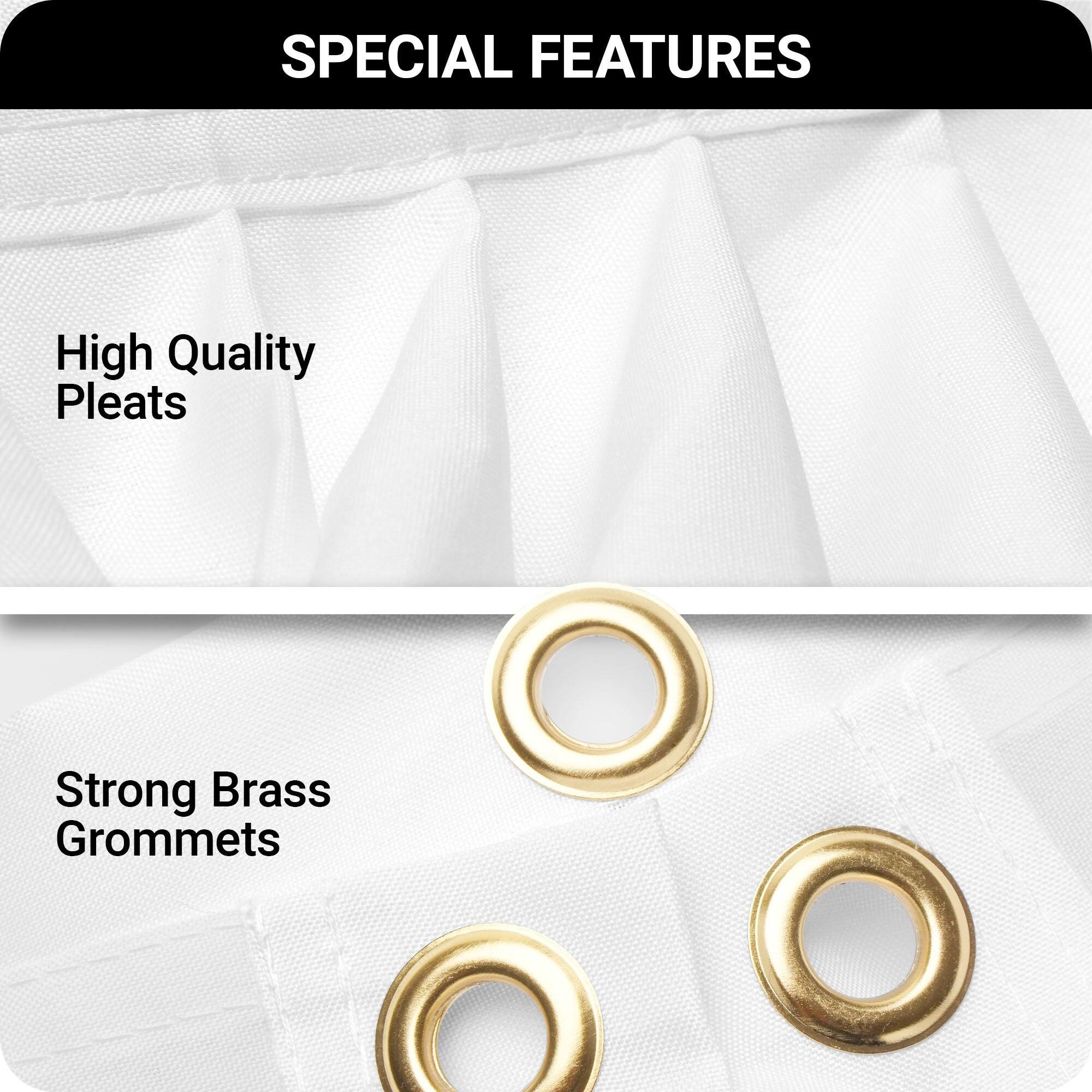 SPECIAL FEATURES

- High Quality Pleats
- Strong Brass Grommets