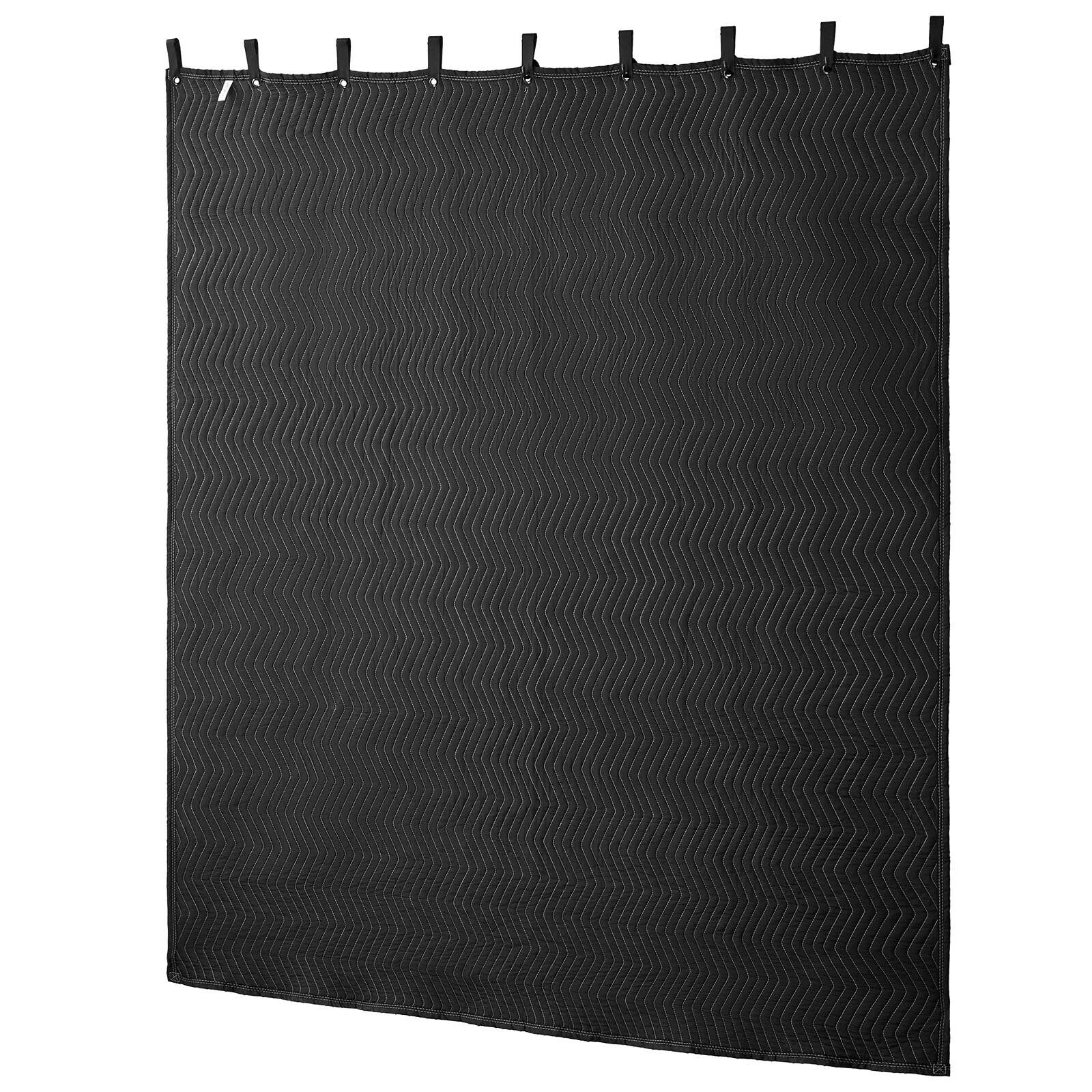 Alt View 5. VEVOR - 2 Pcs Sound Dampening Blankets, Soundproof Curtains with 96 x 80 in, Soundproof Blanket with Grommets, Studio Grommeted - Black.