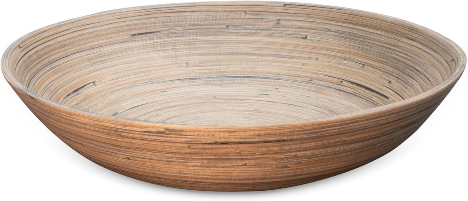 Lexa - Bamboo Salad Bowl, 14 Inch, Black Bamboo - Black/Natural price history on PriceWatchPro