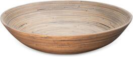 Lexa - Bamboo Salad Bowl, 14 Inch, Black Bamboo - Black/Natural