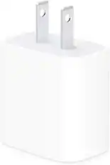 Front. Apple - Apple 20W USB-C Power Adapter - White.