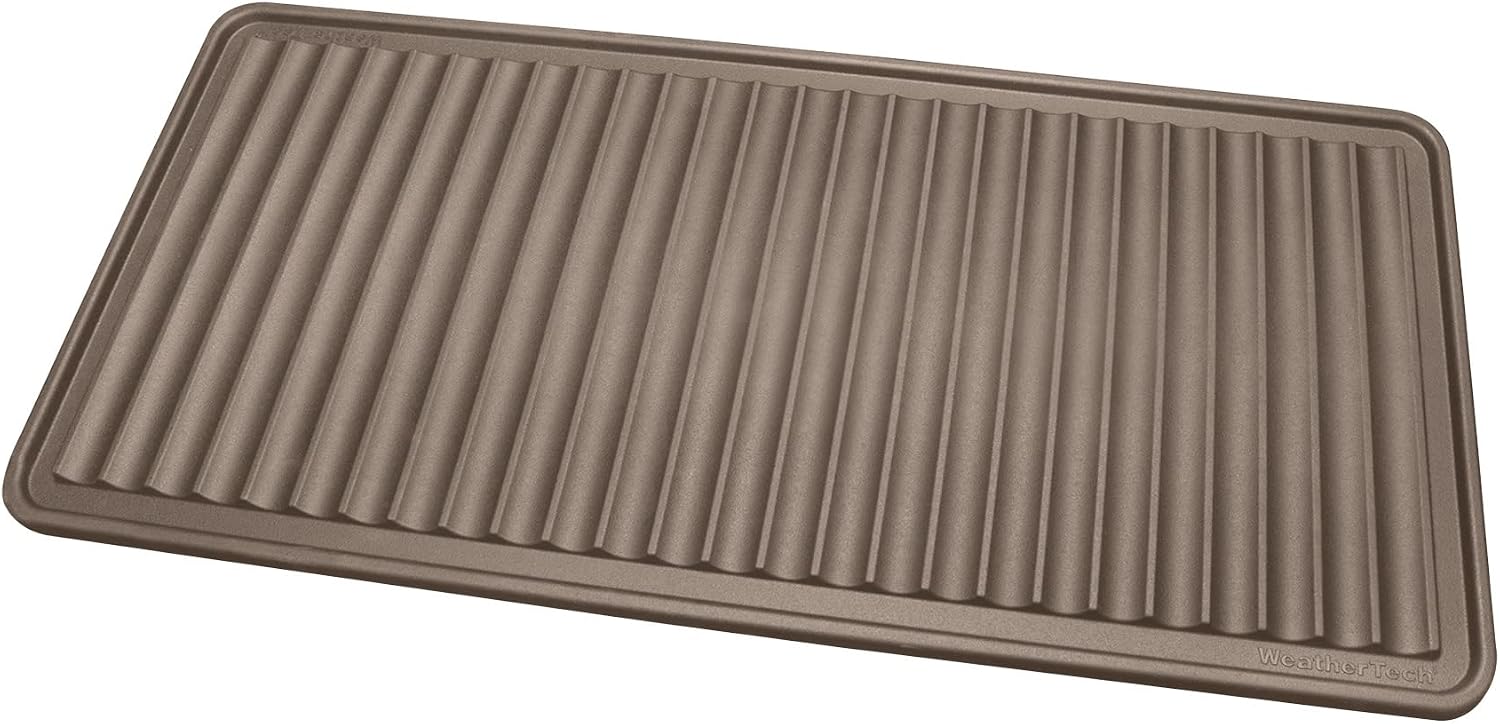 Front. WeatherTech - BootTray | Heavy Duty Indoor Mat for Dirty Boots and Shoes – 16" x 36" – Tan - Tan.