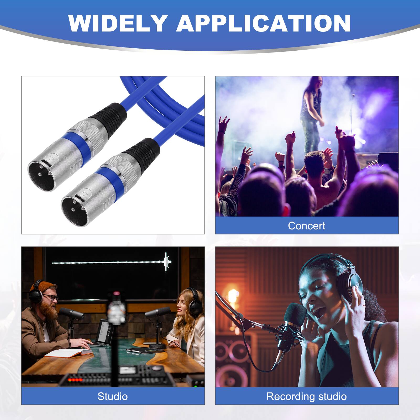 WIDELY APPLICATION

Concert  
Studio  
Recording studio