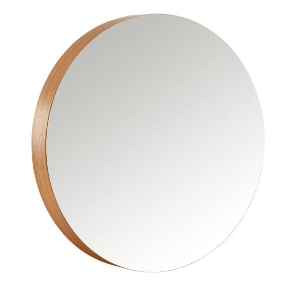 Back. Universal Expert - Universal Expert Remus Round Mirror, Oak.