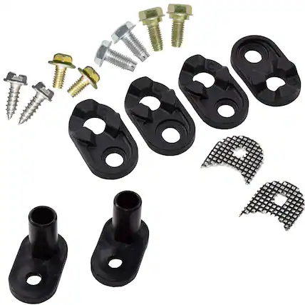 Front. HQRP - Refrigerator Door Closer Kit Replacement for Whirlpool 4318165 WPW10329686 WP2182179.