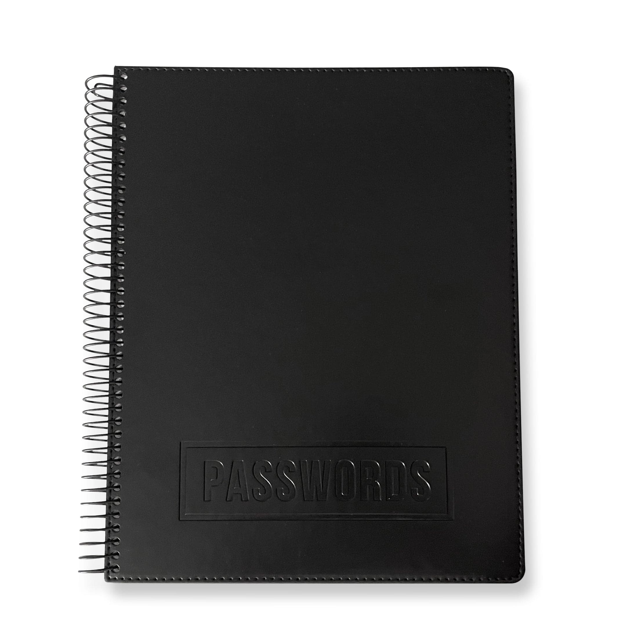 RE-FOCUS THE CREATIVE OFFICE - RE-FOCUS THE CREATIVE OFFICE, Executive Black Password Keeper Book, Faux-Leather Cover, 144 Pages