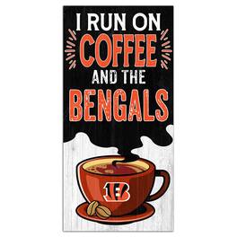 Fan Creations - Cincinnati Bengals 6" x 12" Coffee Wall Art - Multicolor