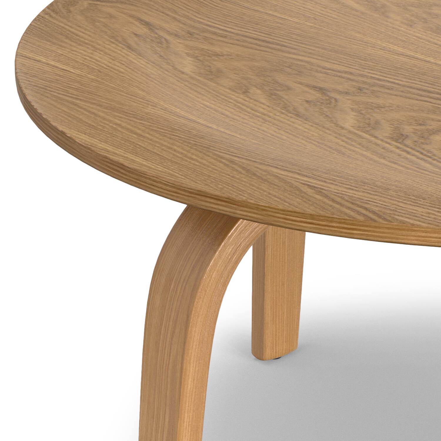 Alt View 5. Simpli Home - Payton  34 inch Wide Round Contemporary Coffee Table in Natural - Natural.