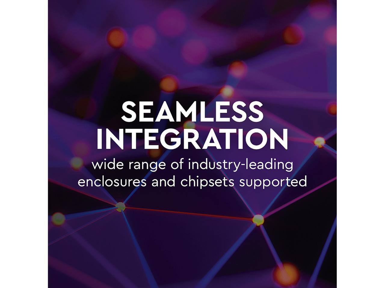 SEAMLESS INTEGRATION  
wide range of industry-leading enclosures and chipsets supported