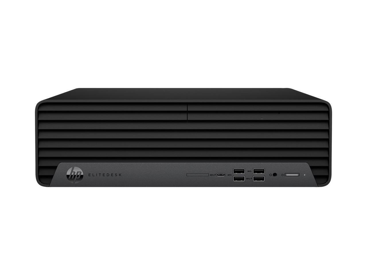 Front. HP - HP EliteDesk 800 G6-SFF i7-10700 16GB DDR4 512GB SSD Win 11 Pro - Black.