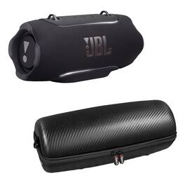 JBL - XTREME 5 Bluetooth Speaker Bundle with Shoulder Strap and gSport Case - Black