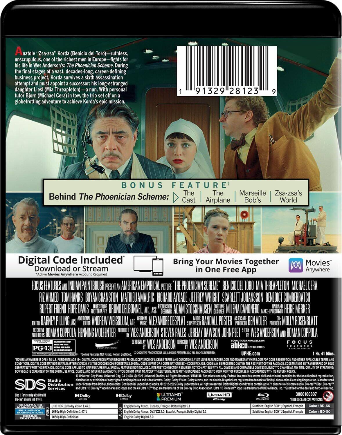 Alt View 1. The Phoenician Scheme   - 4K Blu-Ray.