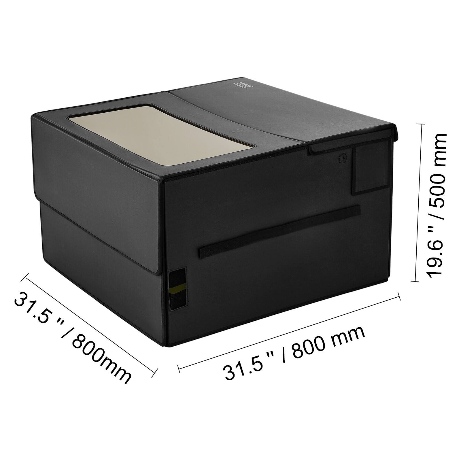 31.5" / 800mm  
31.5" / 800mm  
19.6" / 500mm