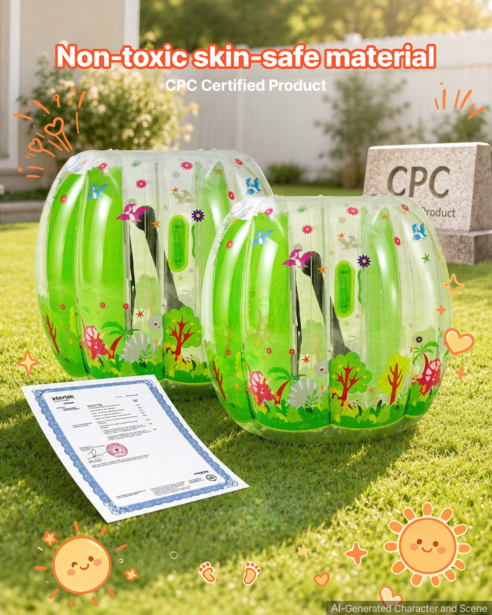 Non-toxic skin-safe material  
CPC Certified Product