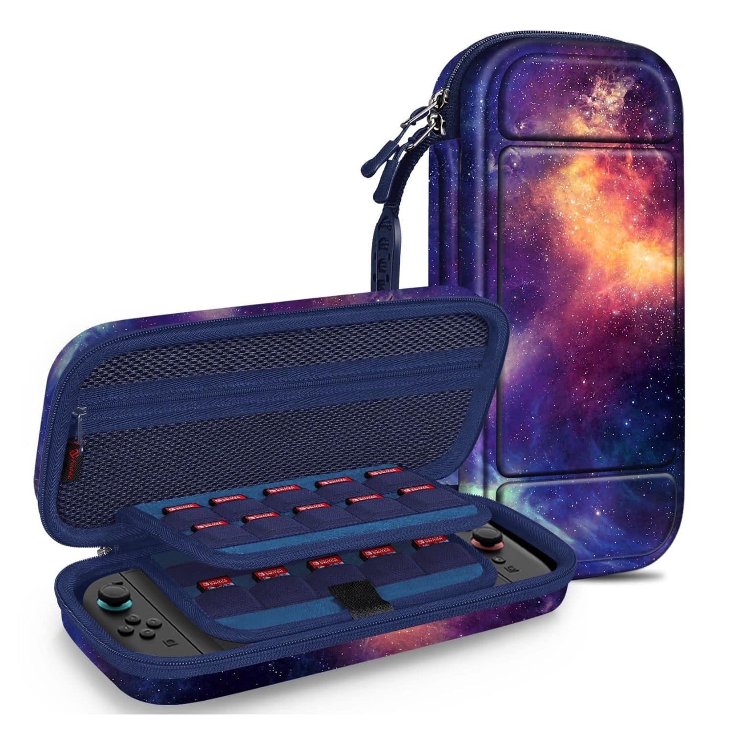 Front. Stock Preferred - Carrying Case for Nintendo Switch 2 (2025) Hard Shell Portable Travel Bag Cover Galaxy - Galaxy.
