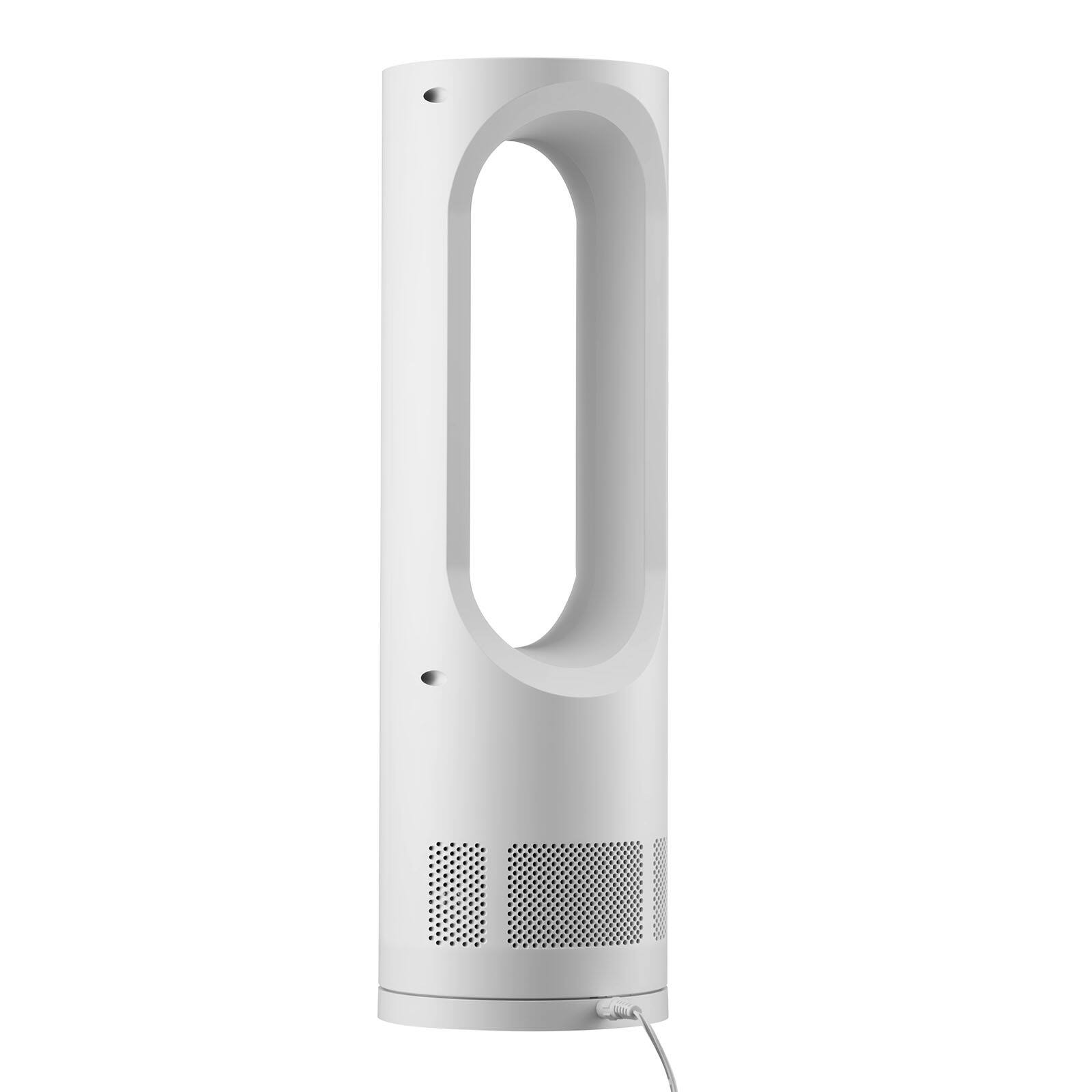 Alt View 5. VEVOR - Desk Fan Bladeless, 17 inch Office Table Fan Small Quite, 5 Speeds Adjustment, 0-9H Timer, 60-Degree Oscillation - White.