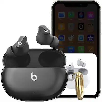SaharaCase Hybrid Flex Case for Beats by Dr. Dre Studio Buds Transparent Black (HP00104) SaharaCase Hybrid Flex Case for Beats by Dr. Dre Studio Buds Transparent Black (HP00104)