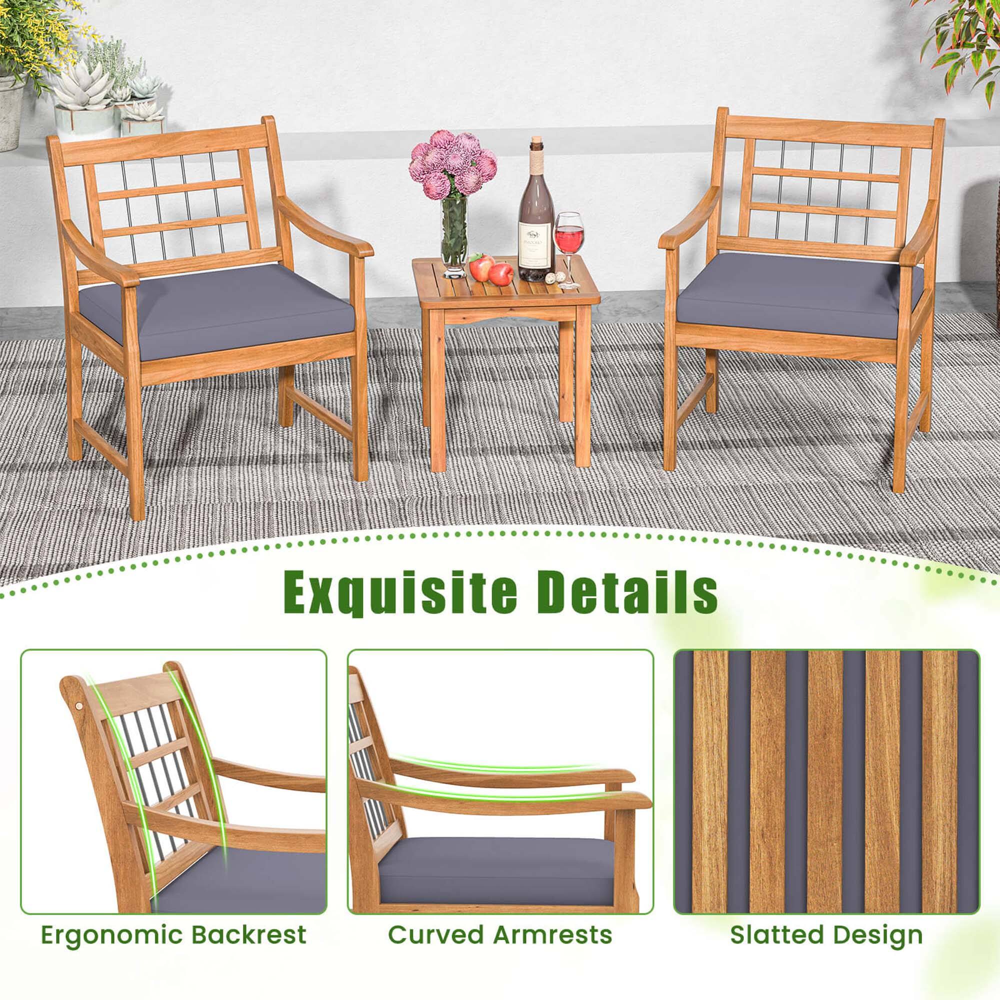 Exquisite Details Ergonomic Backrest Curved Armrests Slatted Design