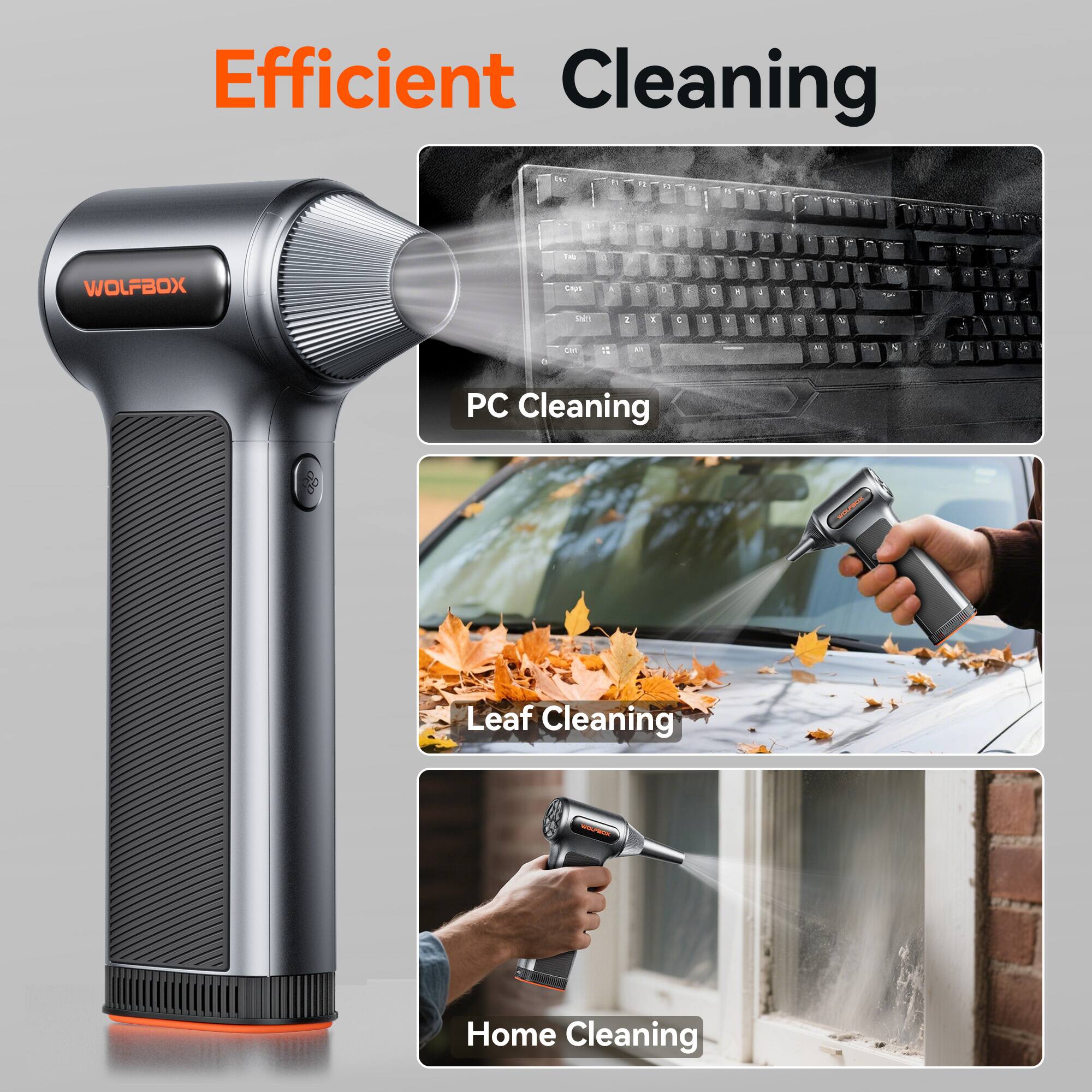 Efficient Cleaning

- PC Cleaning
- Leaf Cleaning
- Home Cleaning