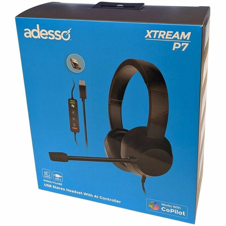 adesso  
XTREAM P7  

USB Stereo Headset With AI Controller  
Wired/Filare  

Works With CoPilot