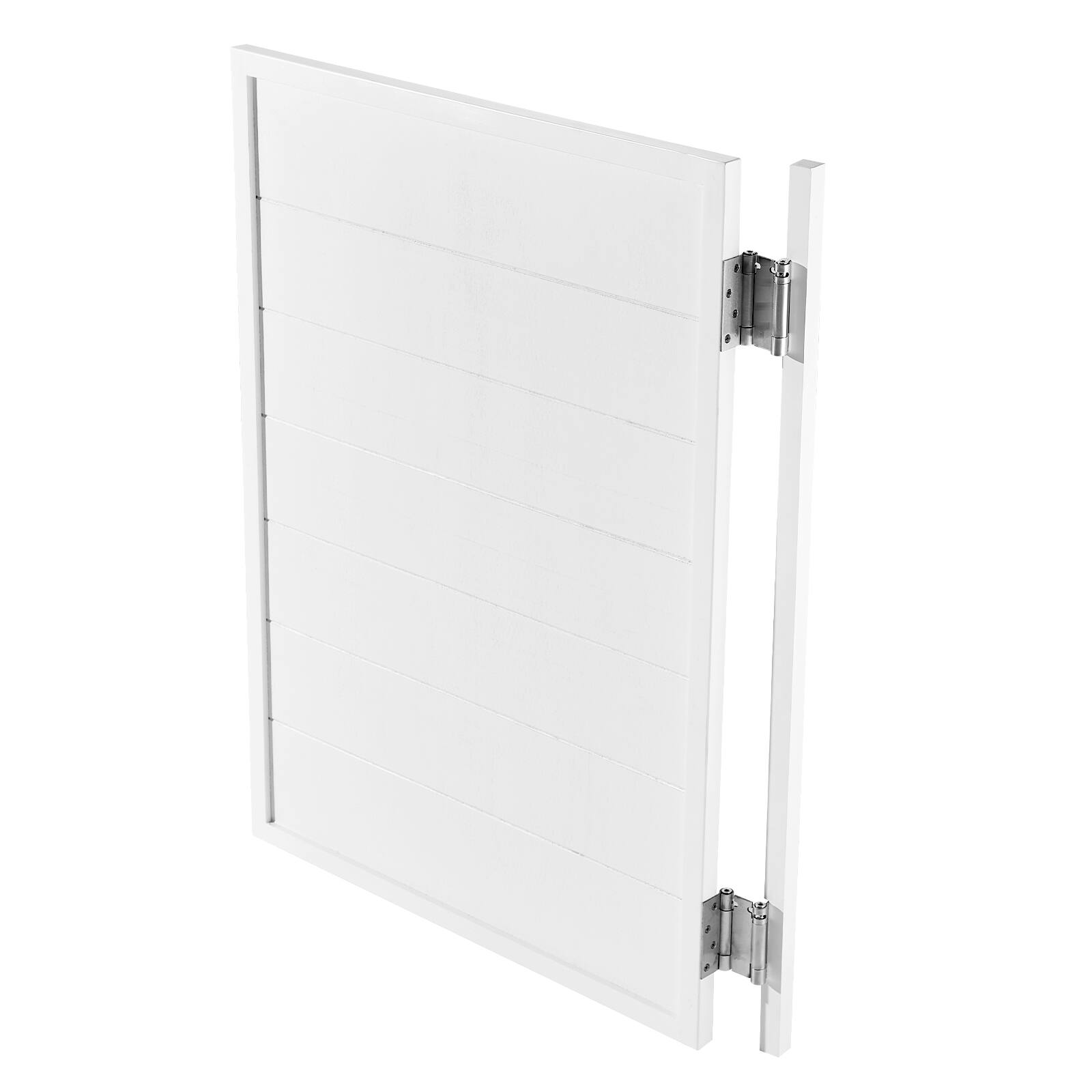 Alt View 5. VEVOR - Saloon Doors, 32"W x 42" H Single Swinging Cafe Interior Doors, Square Design Premium Pine Wood, with Hinges & Hardware - White.