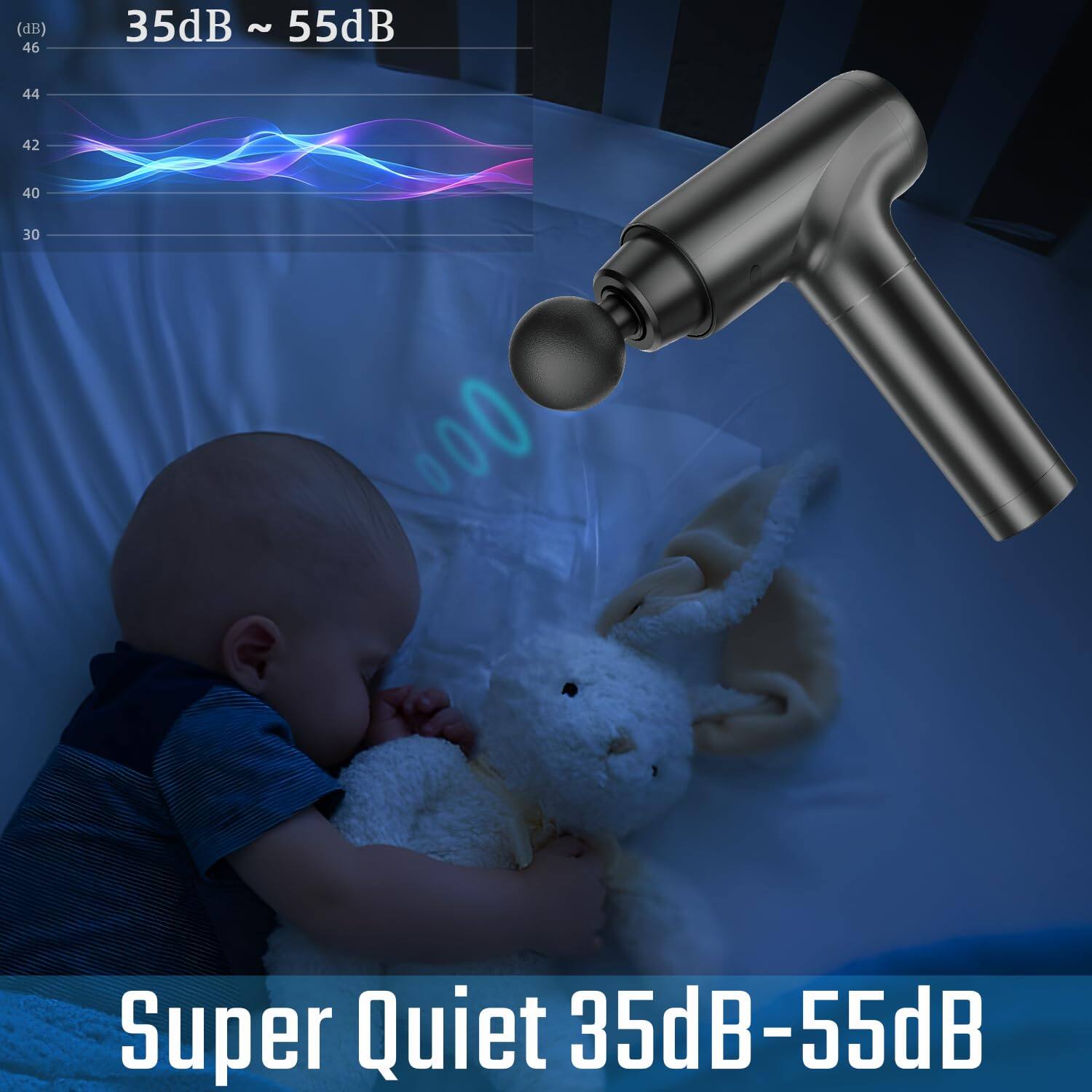 (dB) 35dB ~ 55dB

46
44
42
40
30

Super Quiet 35dB-55dB