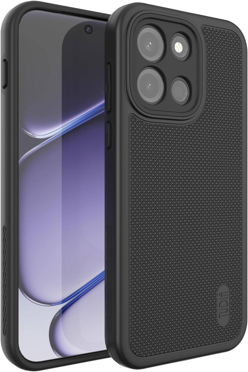 Front. TUDIA - TUDIA MergeGrip for OnePlus Nord 6 Case 5G (2026) Rugged Protective, Black - Black.