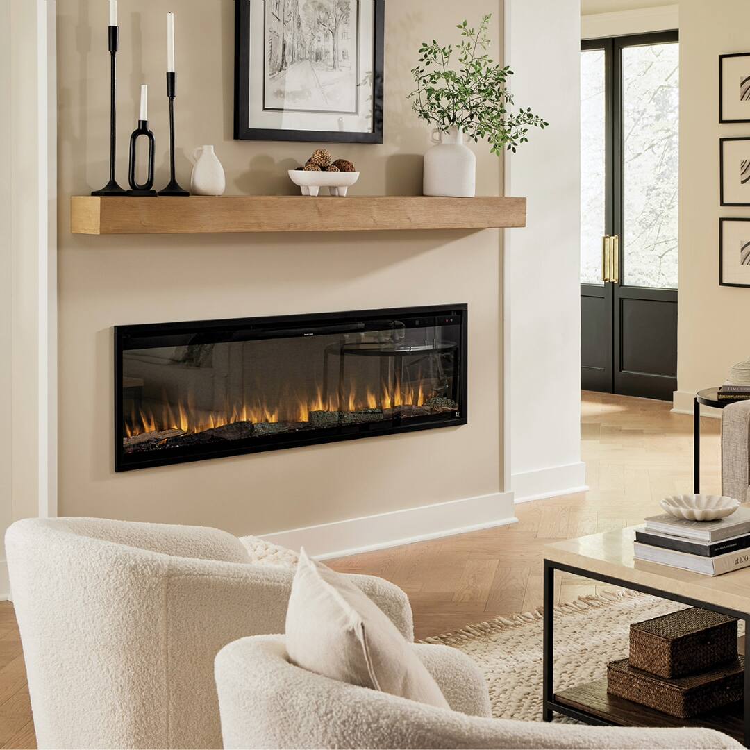 Alt View 10. Touchstone Home Products - Fireplace Mantel Shelf , 84" x 8" x 4.75", Solid Pine Wood Mantel for Over Fireplace - Unfinished.