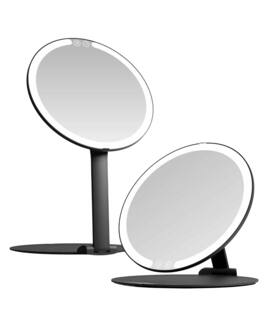 fancii - Abigail LED Travel Mirror - Black