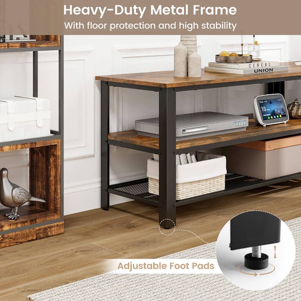Heavy-Duty Metal Frame  
With floor protection and high stability  

Adjustable Foot Pads