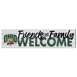 Jardine - Ohio Bobcats 10'' x 40'' Friends & Family Welcome Sign - White
